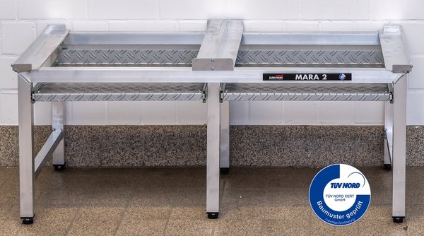 Waschmaschinen Untergestell DAS Original Mara 2, 50 cm hoch 6 Beine 2 Auszüge Made in Germany spezie